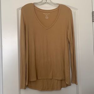 Yellow American Eagle Soft and Sexy Long Sleeve